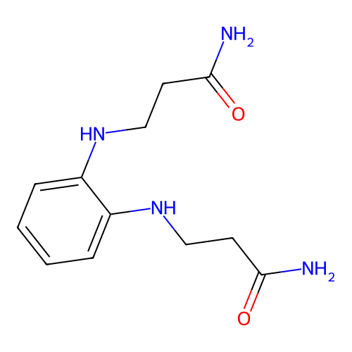 3-[2-[(3-Amino-3-oxopropyl)amino]anilino]propanamide structure