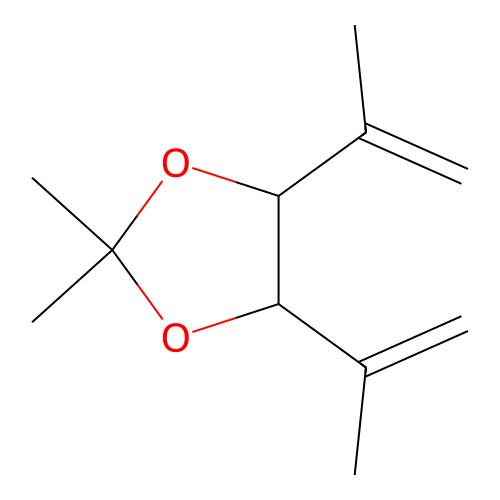 1,3-Dioxolane, 4,5-diisopropenyl-2,2-dimethyl- structure