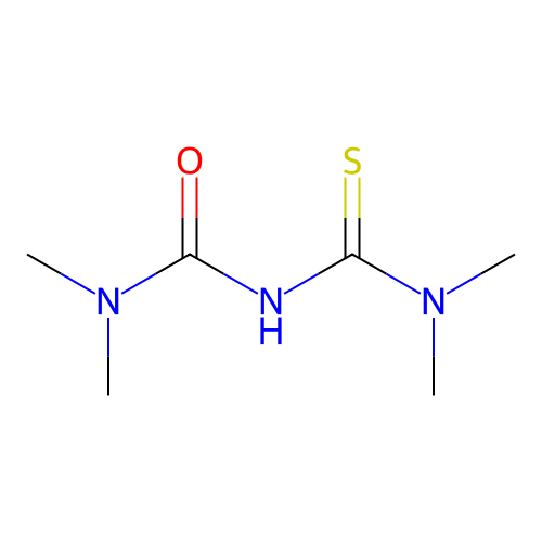 3-(Dimethylcarbamothioyl)-1,1-dimethyl-urea structure