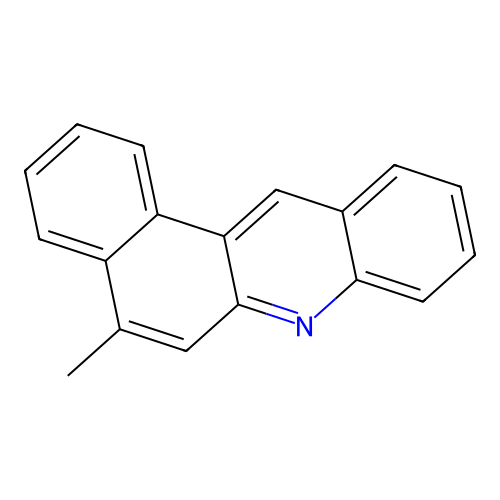 Benz(a)acridine, 5-methyl- structure