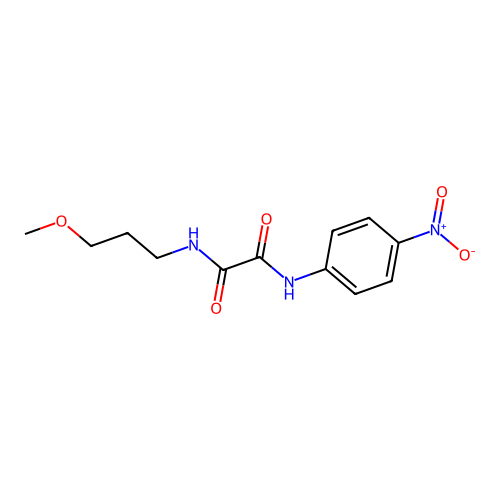 N1-(3-methoxypropyl)-N2-(4-nitrophenyl)oxalamide structure