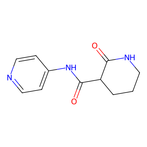 2-oxo-N-(pyridin-4-yl)piperidine-3-carboxamide structure