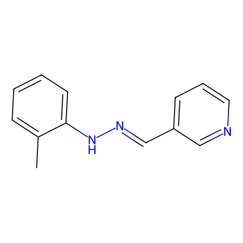 3-((2-(2-Methylphenyl)hydrazin-1-ylidene)methyl)pyridine structure
