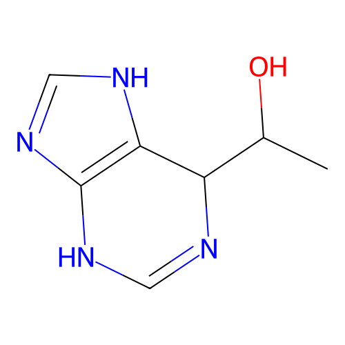1H-Purine-6-methanol, 6,7-dihydro-alpha-methyl- structure