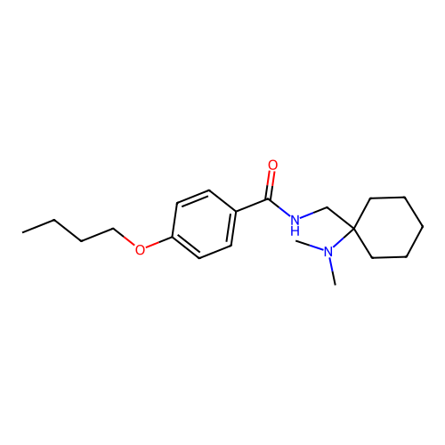 4-butoxy-N-{[1-(dimethylamino)cyclohexyl]methyl}benzamide structure