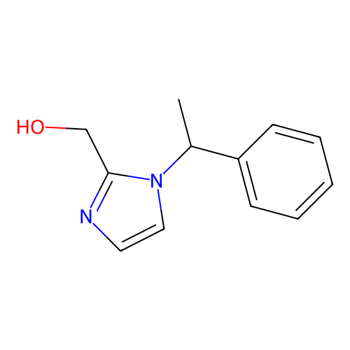 [1-(1-Phenylethyl)imidazol-2-yl]methanol structure