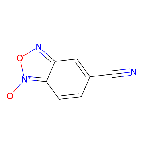 2,1,3-Benzoxadiazole-5-carbonitrile 1-oxide structure