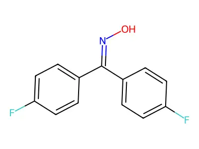 Methanone, bis(4-fluorophenyl)-, oxime structure