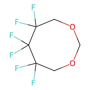 5,5,6,6,7,7-Hexafluoro-1,3-dioxocane structure