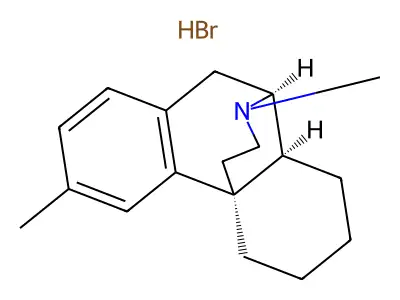 3,17-Dimethylmorphinan--hydrogen bromide (1/1) structure