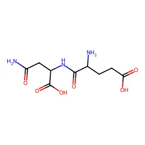 Nalpha-(L-alpha-glutamyl)-L-beta-asparagine structure