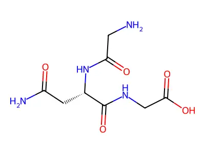 Glycyl-asparaginyl-glycine structure