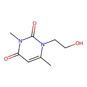 1-(2-Hydroxyethyl)-3,6-dimethylpyrimidine-2,4(1H,3H)-dione structure