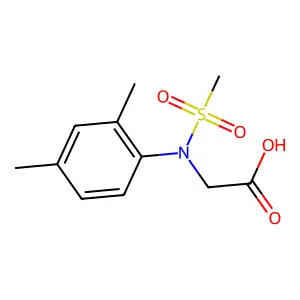 N-(2,4-Dimethylphenyl)-N-(methylsulfonyl)glycine structure