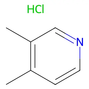 3,4-二甲基吡啶盐酸盐(1:1) structure