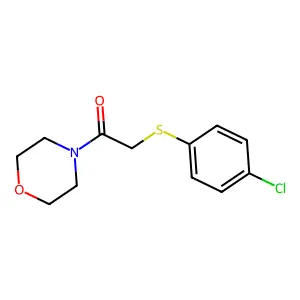 2-((4-Chlorophenyl)thio)-1-morpholinoethan-1-one structure