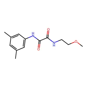 N'-(3,5-dimethylphenyl)-N-(2-methoxyethyl)oxamide structure