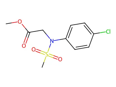 Methyl N-(4-chlorophenyl)-N-(methylsulfonyl)glycinate structure
