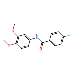 N-(3,4-二甲氧基苯基)-4-氟苯甲酰胺 structure