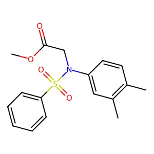 Methyl N-(3,4-dimethylphenyl)-N-(phenylsulfonyl)glycinate structure