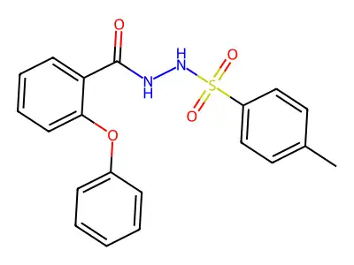 N'-(4-methylphenyl)sulfonyl-2-phenoxybenzohydrazide structure