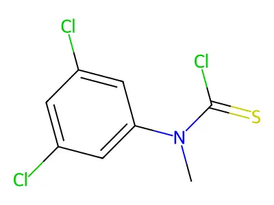 (3,5-Dichlorophenyl)methylcarbamothioyl chloride structure