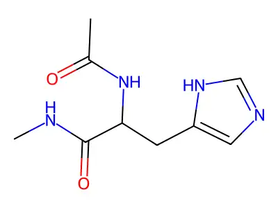2-Acetamido-3-(1H-imidazol-4-yl)-N-methylpropanamide structure