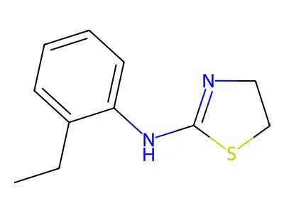 N-(2-ethylphenyl)-4,5-dihydro-1,3-thiazol-2-amine structure