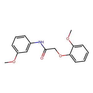 2-(2-methoxyphenoxy)-N-(3-methoxyphenyl)acetamide structure