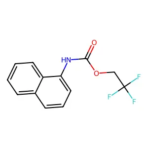 2,2,2-Trifluoroethyl 1-naphthylcarbamate structure