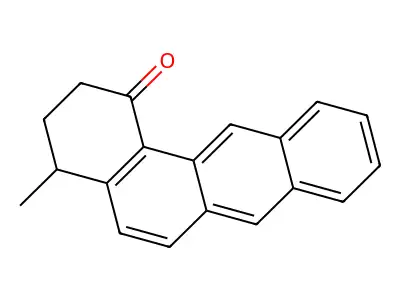 4-methyl-3,4-dihydro-2H-benzo[a]anthracen-1-one structure