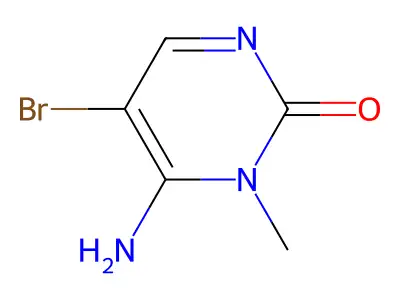 2(1H)-Pyrimidinone, 6-amino-5-bromo-1-methyl- structure