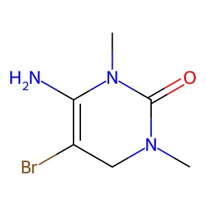 2(1H)-Pyrimidinone, 6-amino-5-bromo-3,4-dihydro-1,3-dimethyl- structure