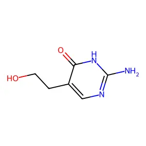 2-Amino-5-(2-hydroxyethyl)pyrimidin-4-ol structure