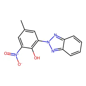 2-(2H-1,2,3-benzotriazol-2-yl)-4-methyl-6-nitrophenol structure