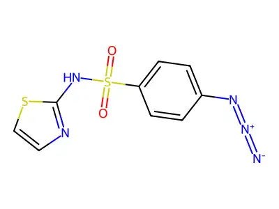 4-叠氮基-N-(1,3-噻唑-2-基)苯磺酰胺 structure