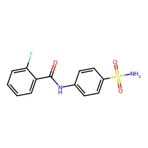 2-fluoro-N-(4-sulfamoylphenyl)benzamide structure