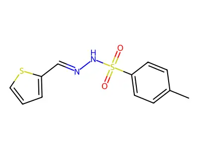 4-methyl-N-(thiophen-2-ylmethylideneamino)benzenesulfonamide structure