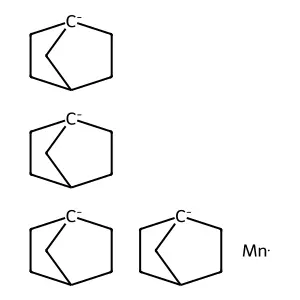 Manganese, tetrakis(bicyclo(2.2.1)hept-1-yl)-, (T-4)- structure