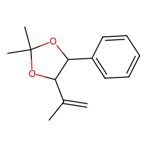 1,3-Dioxolane, 2,2-dimethyl-4-(1-methylethenyl)-5-phenyl- structure