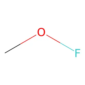 Methyl hypofluorite structure
