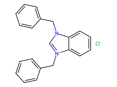 1,3-dibenzyl-1H-benzo[d]imidazol-3-ium chloride structure