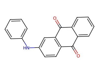 2-(Phenylamino)-9,10-anthracenedione structure