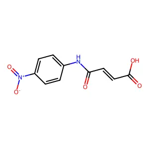 (2Z)-4-[(4-nitrophenyl)amino]-4-oxobut-2-enoic acid structure