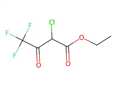 Ethyl 2-chloro-4,4,4-trifluoro-3-oxobutanoate structure