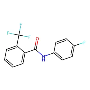 N-(4-fluorophenyl)-2-(trifluoromethyl)benzamide structure