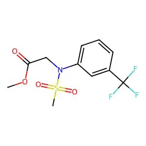 Methyl N-(methylsulfonyl)-N-[3-(trifluoromethyl)phenyl]glycinate structure