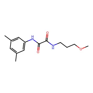 N'-(3,5-dimethylphenyl)-N-(3-methoxypropyl)oxamide structure