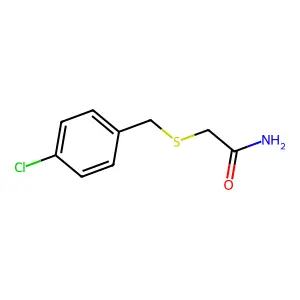 2-[(4-Chlorobenzyl)sulfanyl]acetamide structure
