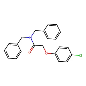 N,N-Dibenzyl-2-(4-chlorophenoxy)acetamide structure